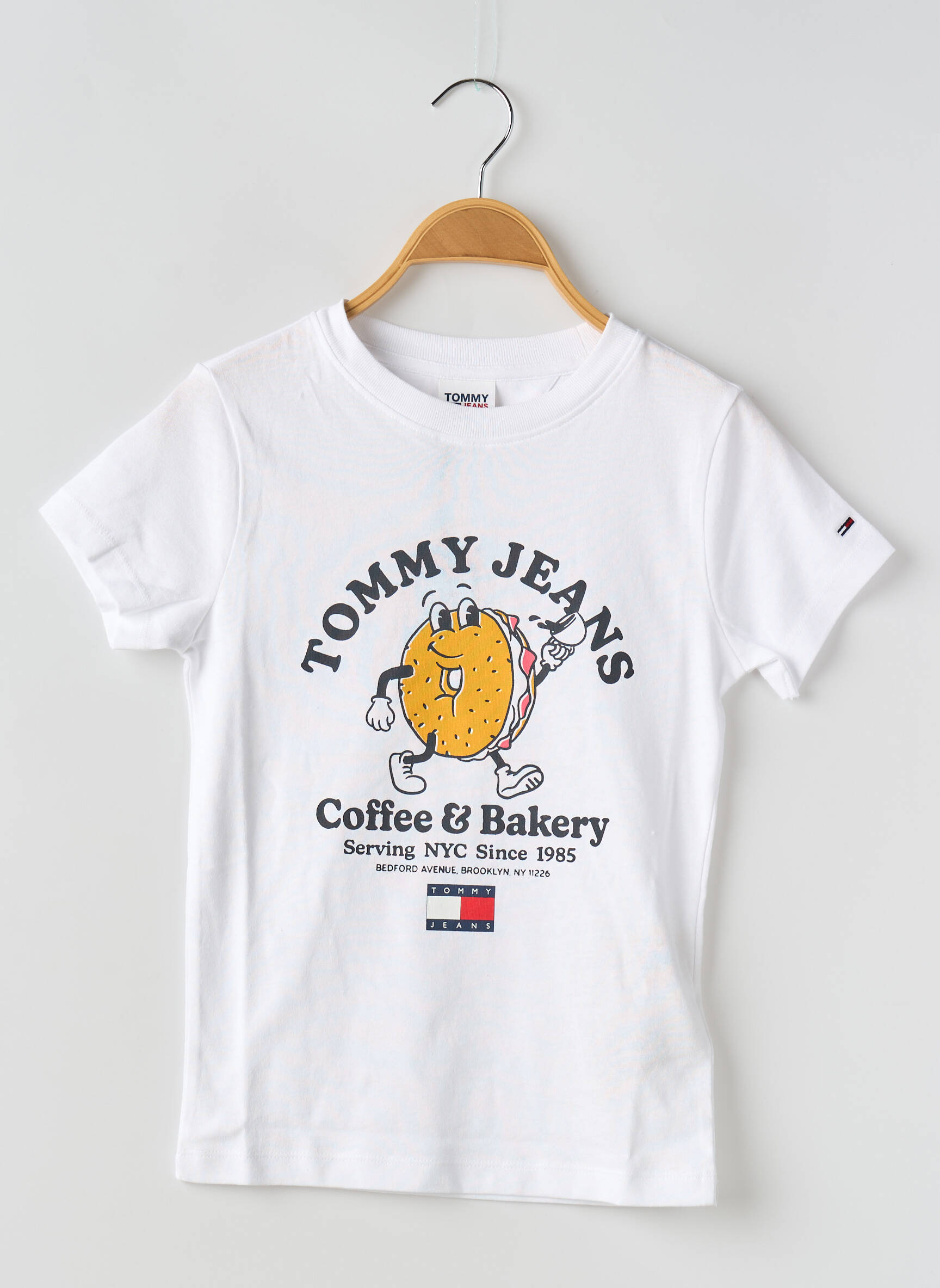 T-marškinys apvalus kaklas baltas TOMMY HILFIGER moteris