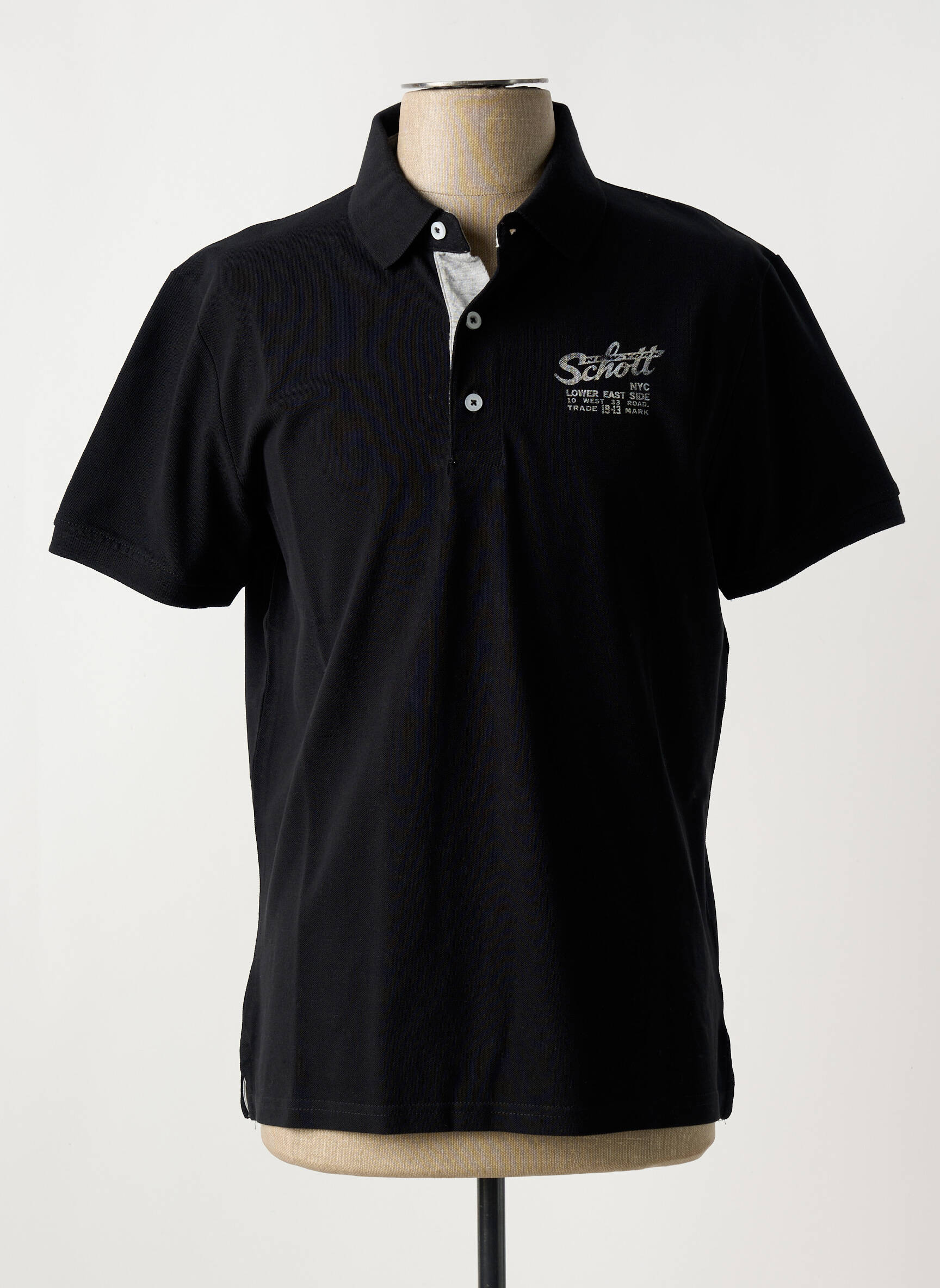 Polo juodas SCHOTT vyras