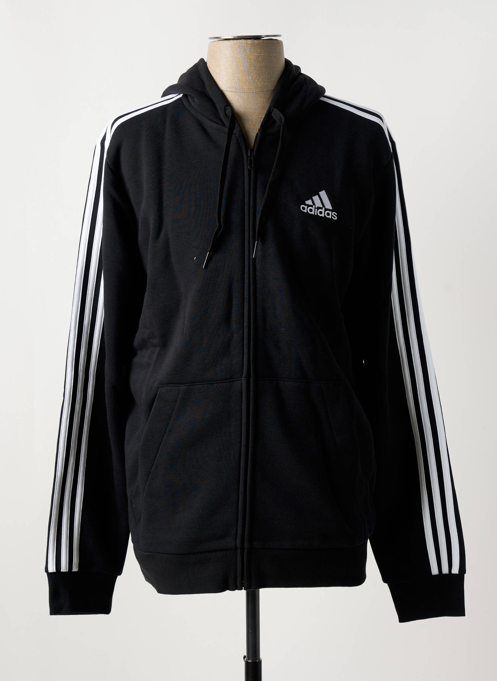 Kasdienis švarkas juodas ADIDAS vyras