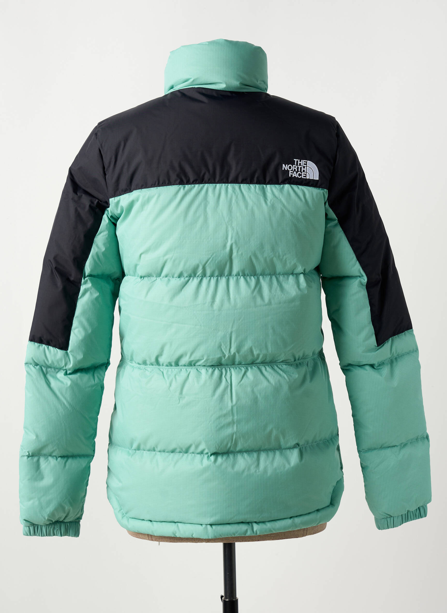 Pūkinė striukė aukšta apykaklė juodas THE NORTH FACE moteris
