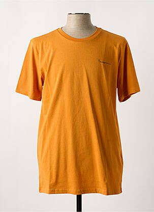 T-marškinys apvalus kaklas oranžinė KNOWLEDGE COTTON APPAREL vyras