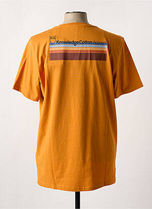 T-marškinys apvalus kaklas oranžinė KNOWLEDGE COTTON APPAREL vyras