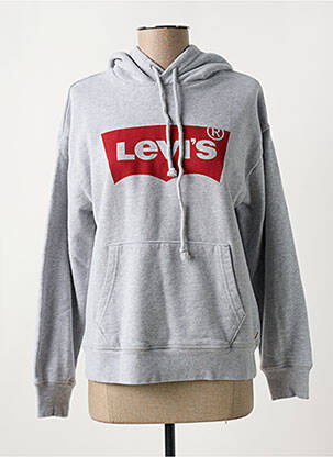 Kapišonas apvalus kaklas pilka LEVI'S moteris