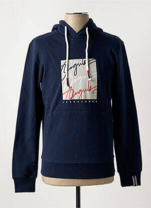 Kapišonas apvalus kaklas mėlyna JACK & JONES vyras