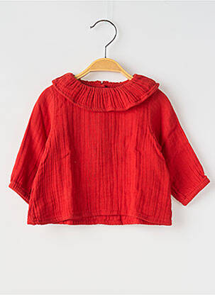 Viršūnė col claudine oranžinė PETIT BATEAU mergina