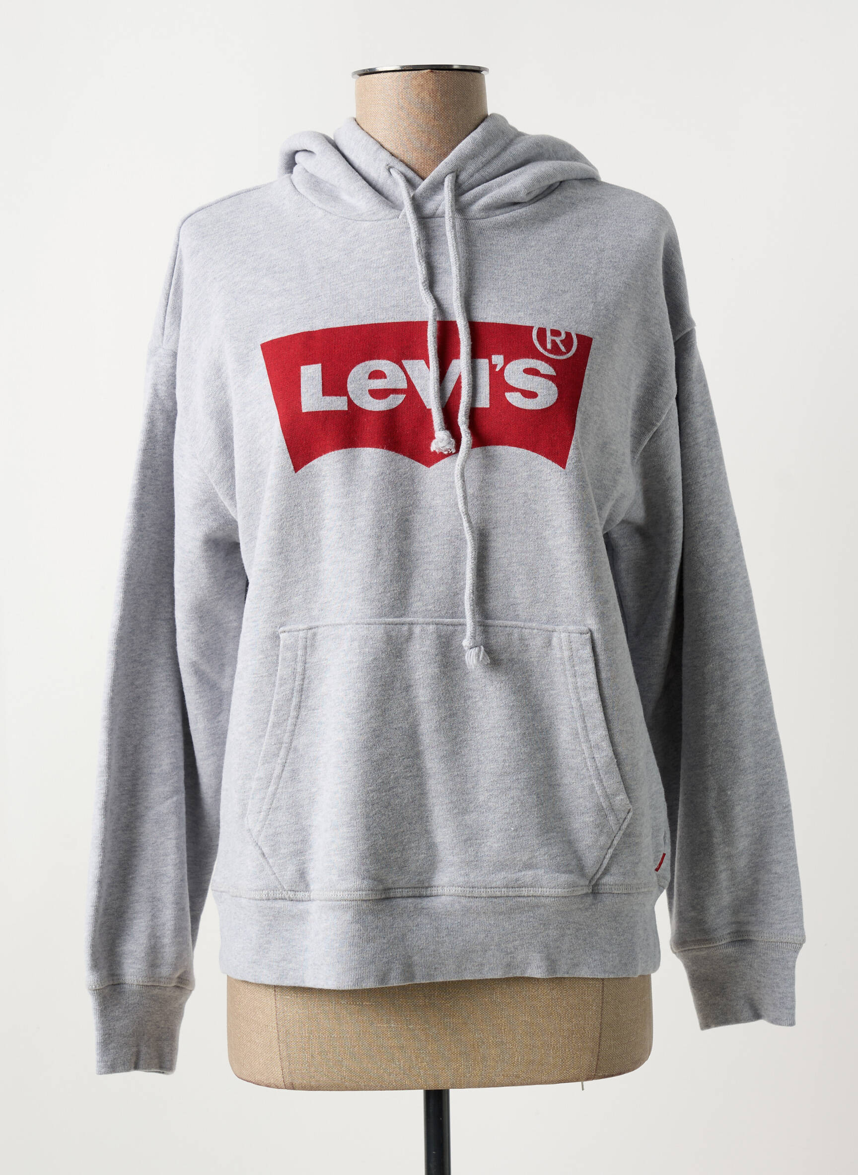 Kapišonas apvalus kaklas pilka LEVI'S moteris