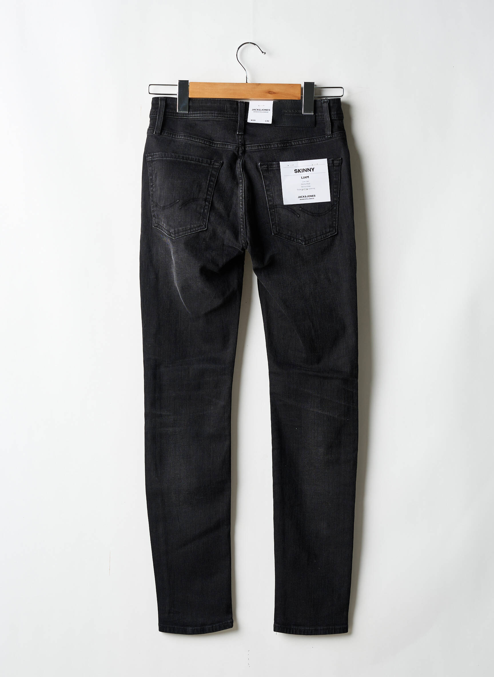 Tiesios kirpimo džinsai juodas JACK & JONES vyras