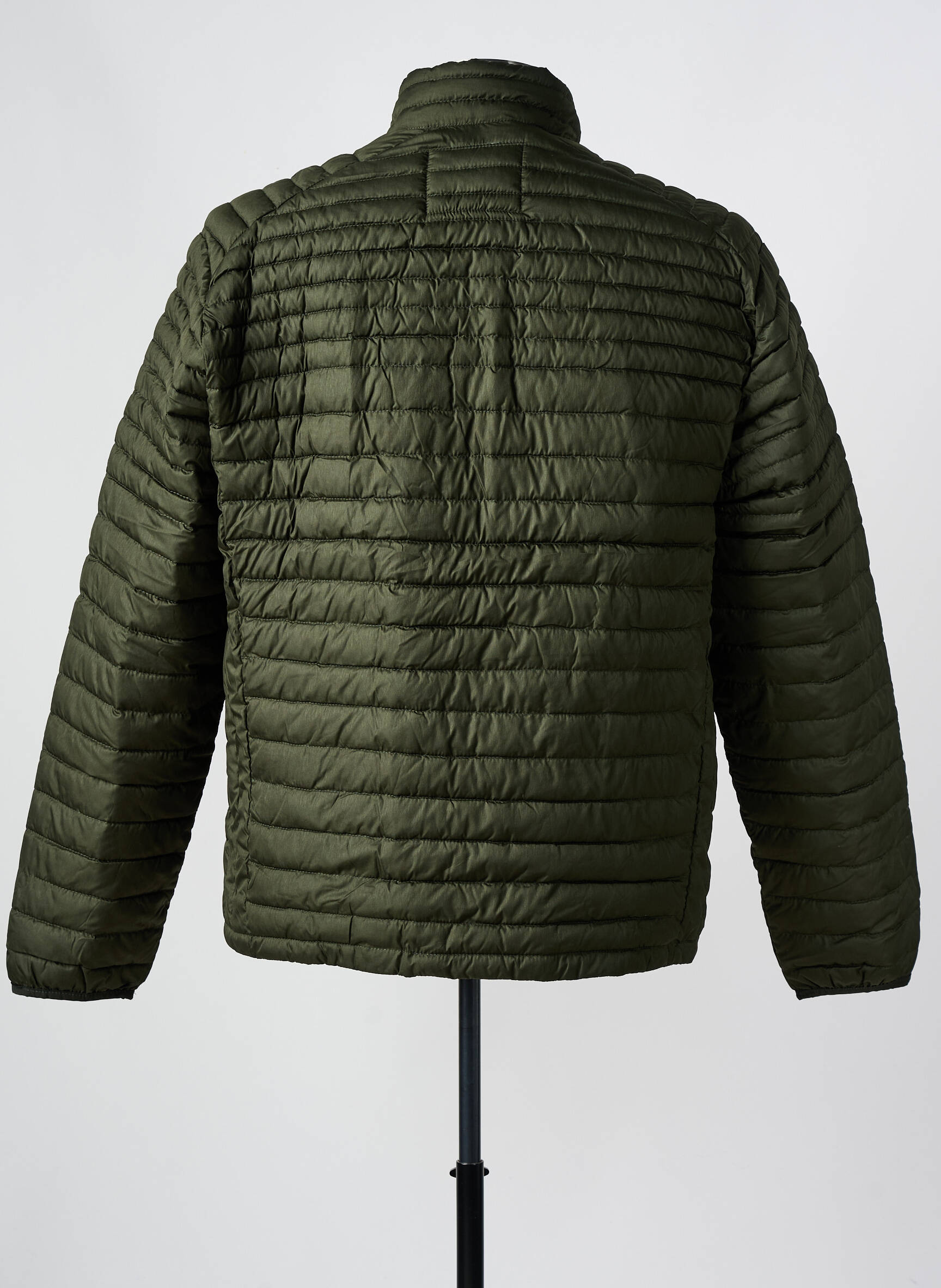 Pūkinė striukė aukšta apykaklė žalias JACK & JONES vyras