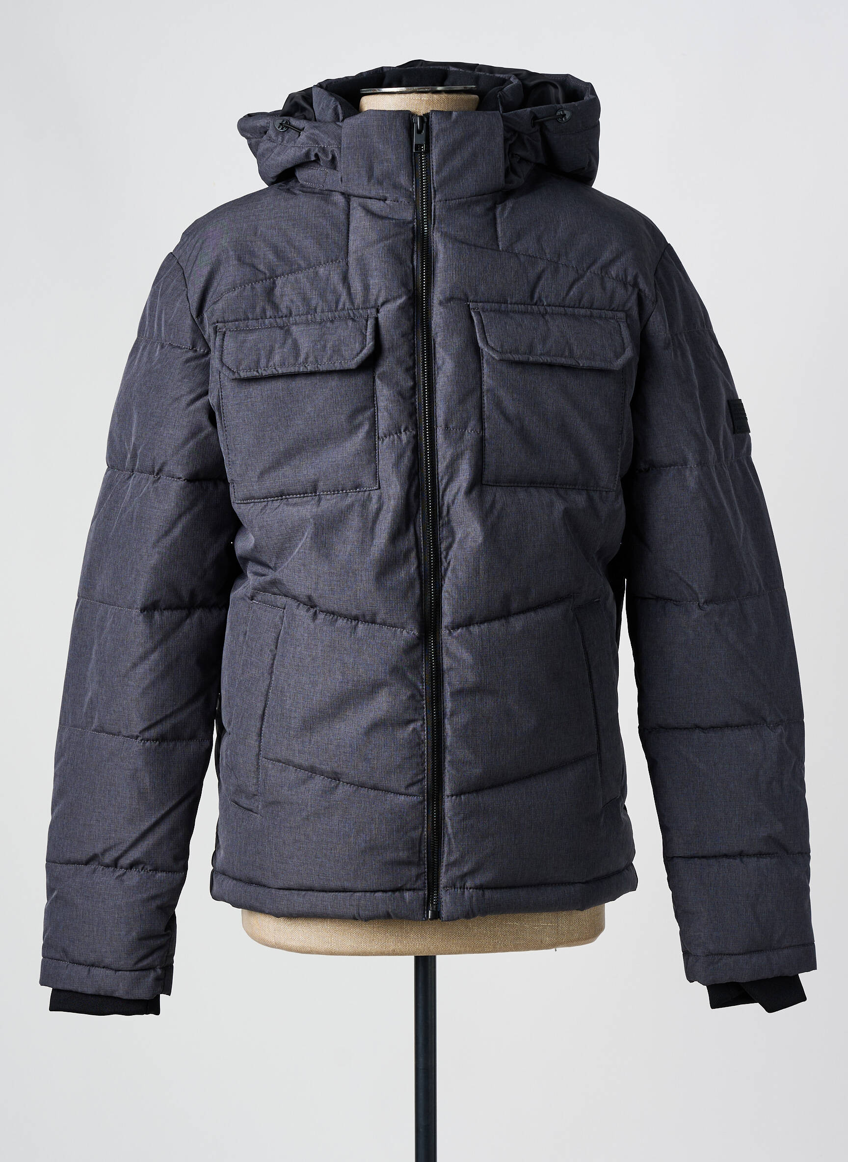 Pūkinė striukė pilka JACK & JONES vyras