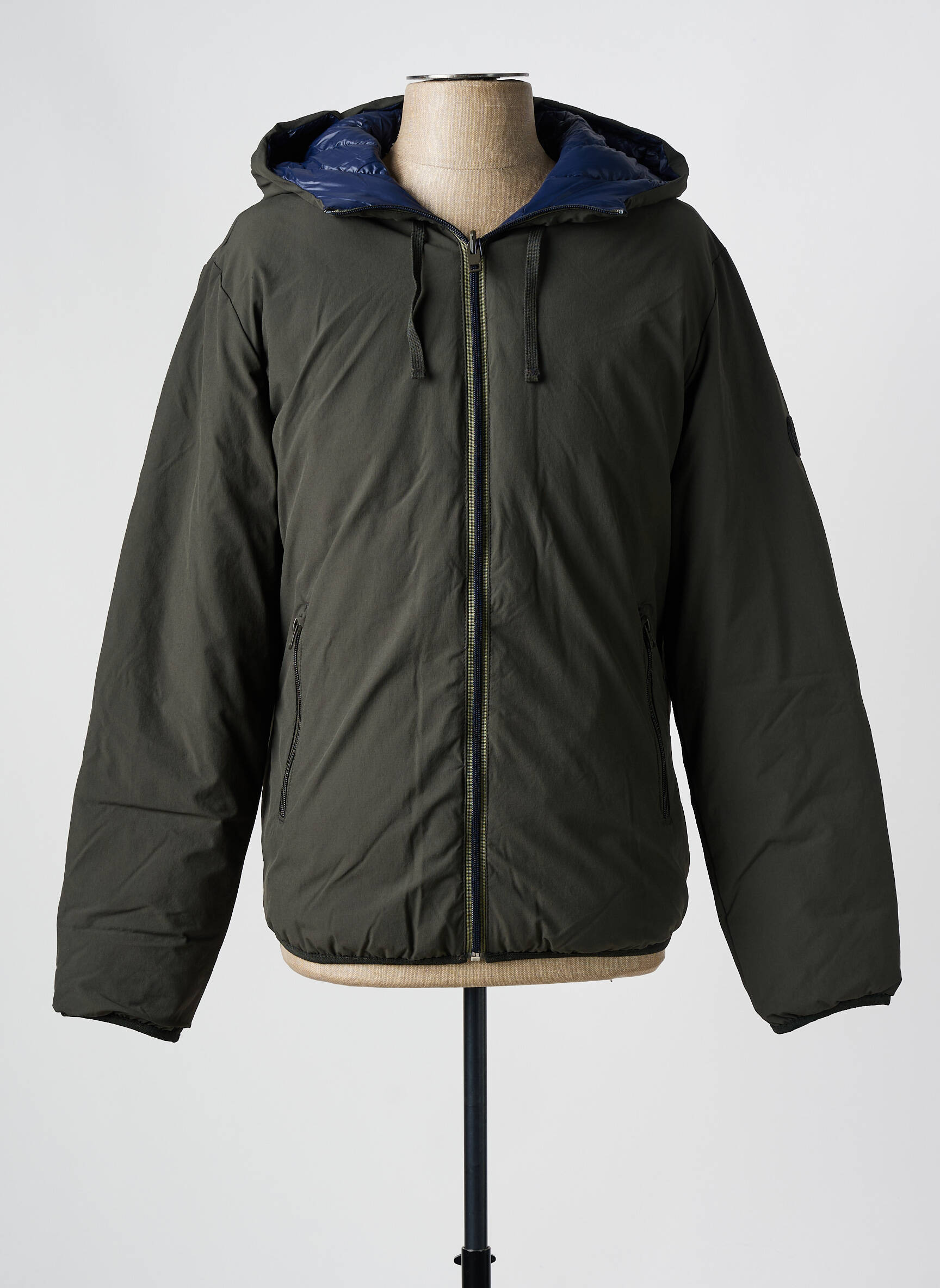 Pūkinė striukė žalias JACK & JONES vyras