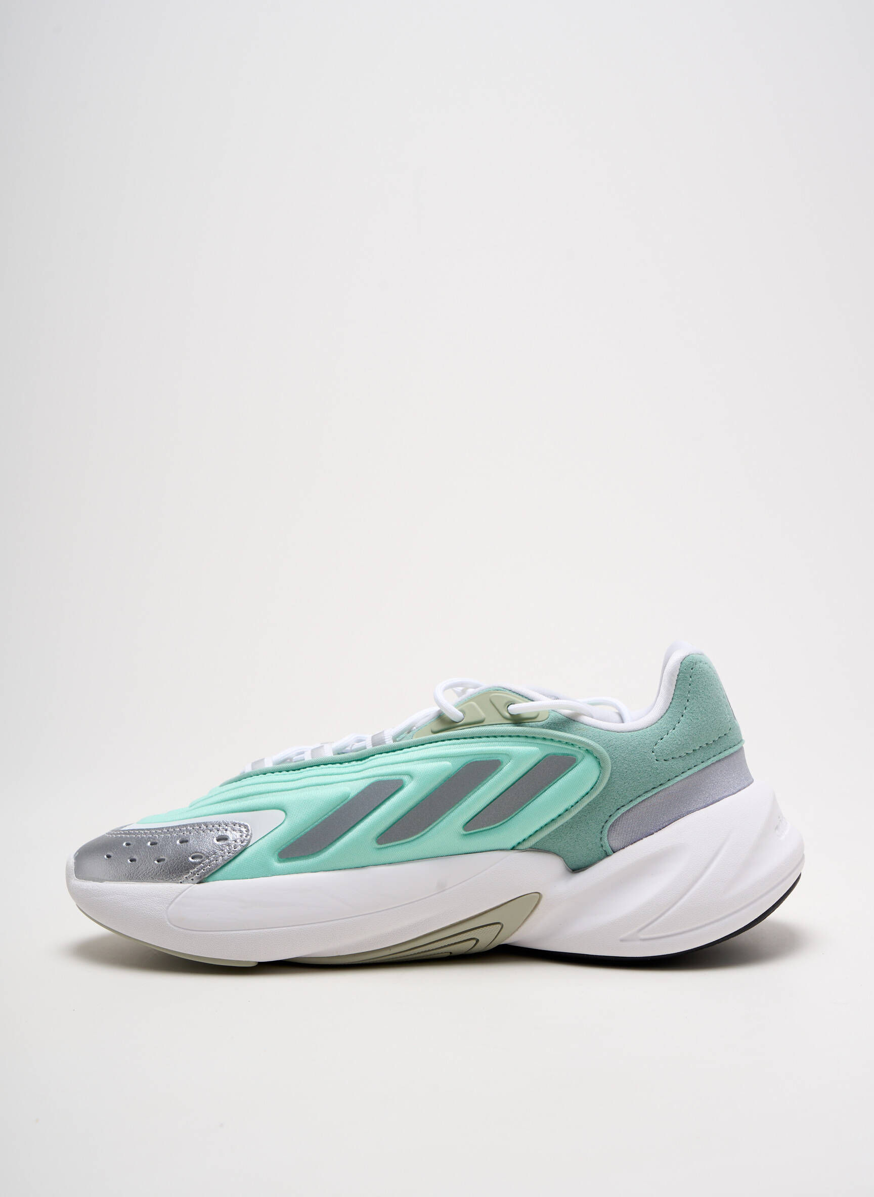 Bėgimo bateliai apvalus mygtukas apvalus mygtukas žalias ADIDAS moteris