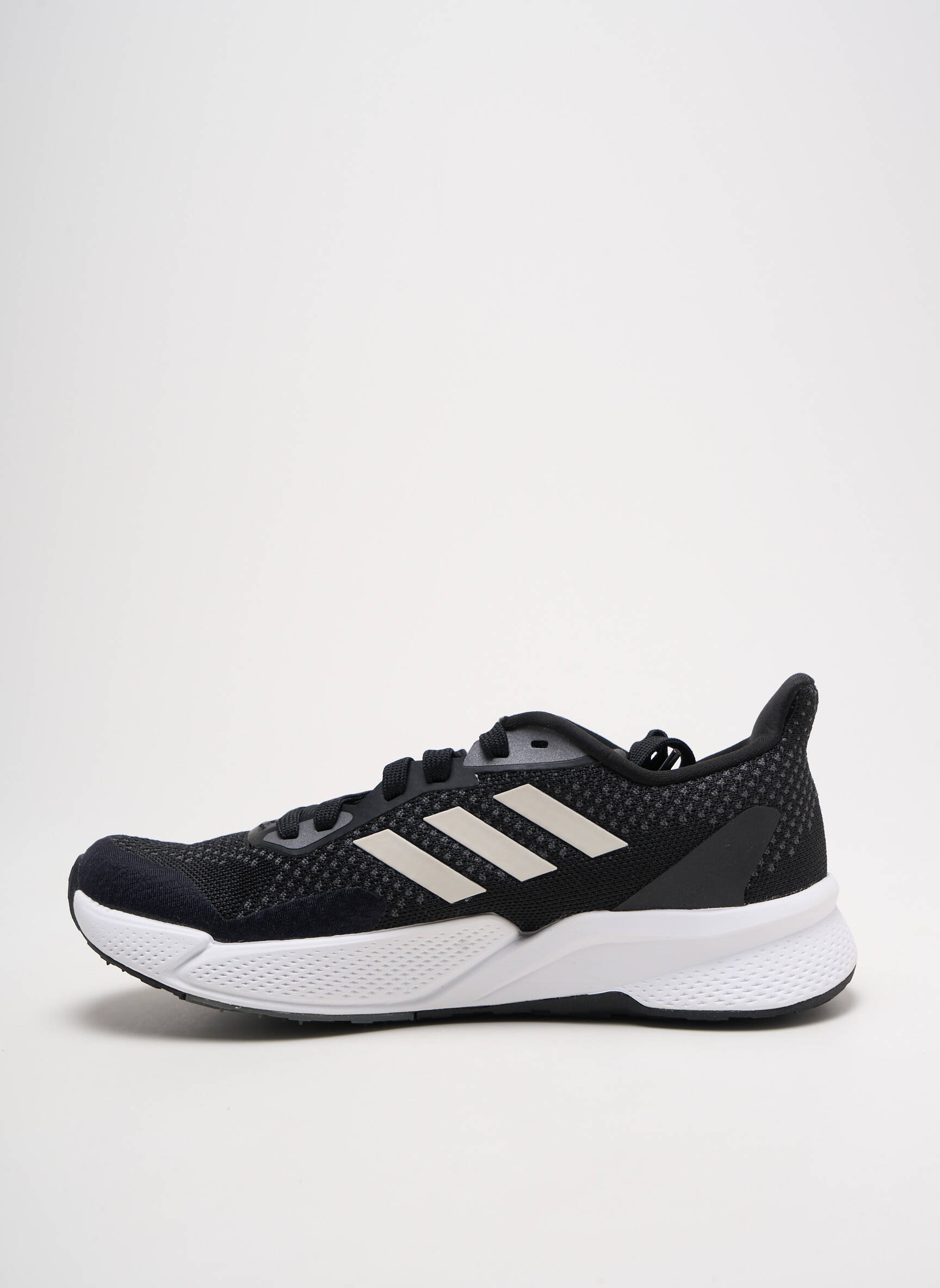 Bėgimo bateliai apvalus mygtukas apvalus mygtukas juodas ADIDAS moteris