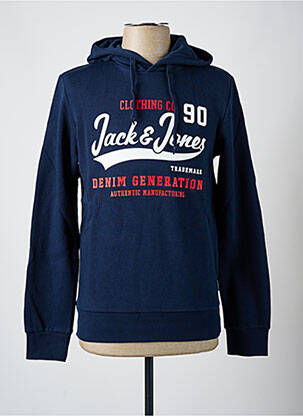 Kapišonas apvalus kaklas mėlyna JACK & JONES vyras