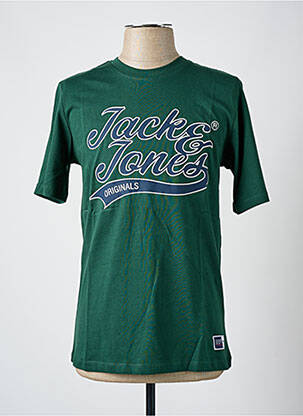T-marškinys apvalus kaklas žalias JACK & JONES vyras