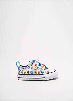 Bėgimo bateliai apvalus mygtukas apvalus mygtukas baltas CONVERSE vaikas