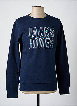 Mikroskopas apvalus kaklas mėlyna JACK & JONES vyras