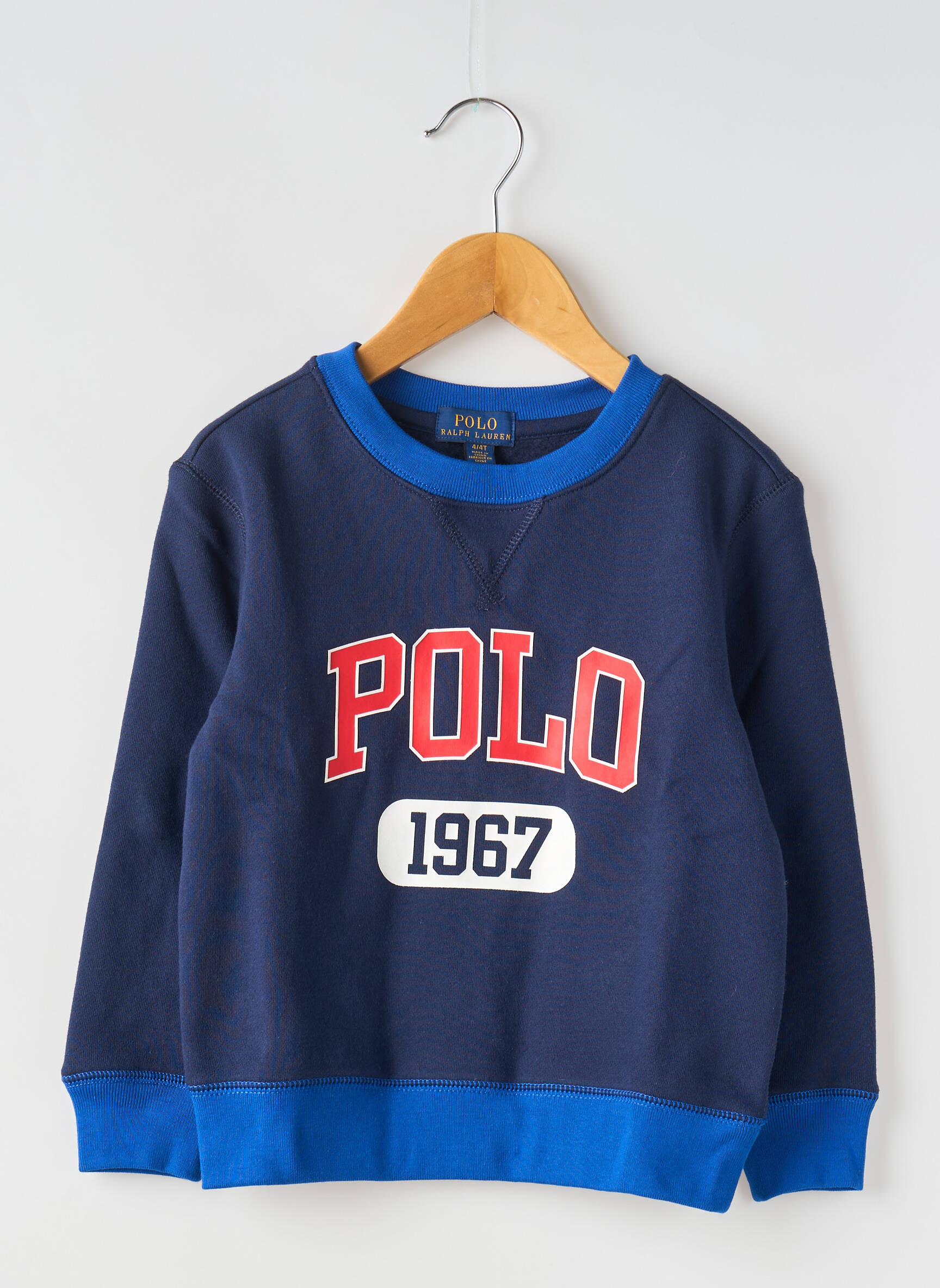 Mikroskopas apvalus kaklas mėlyna RALPH LAUREN berniukas