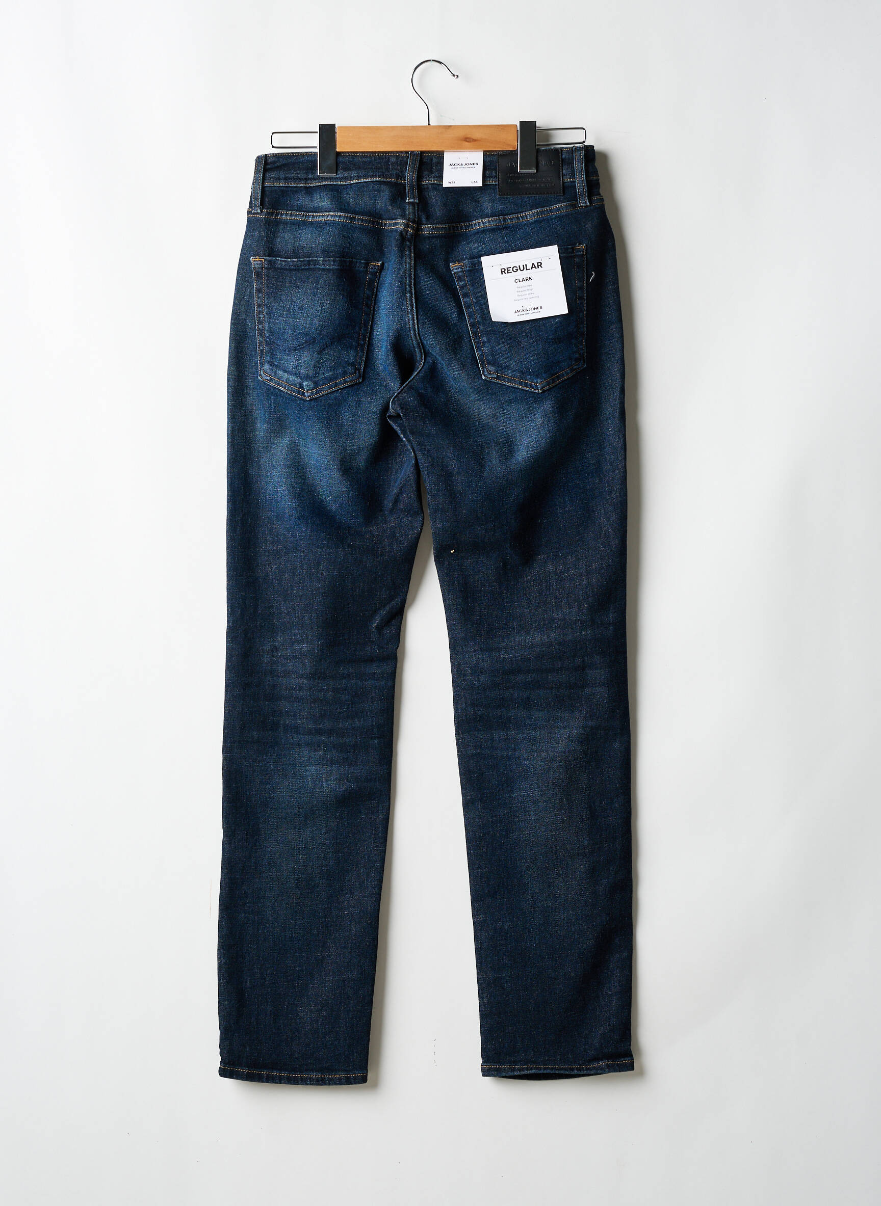 Tiesios kirpimo džinsai mėlyna JACK & JONES vyras