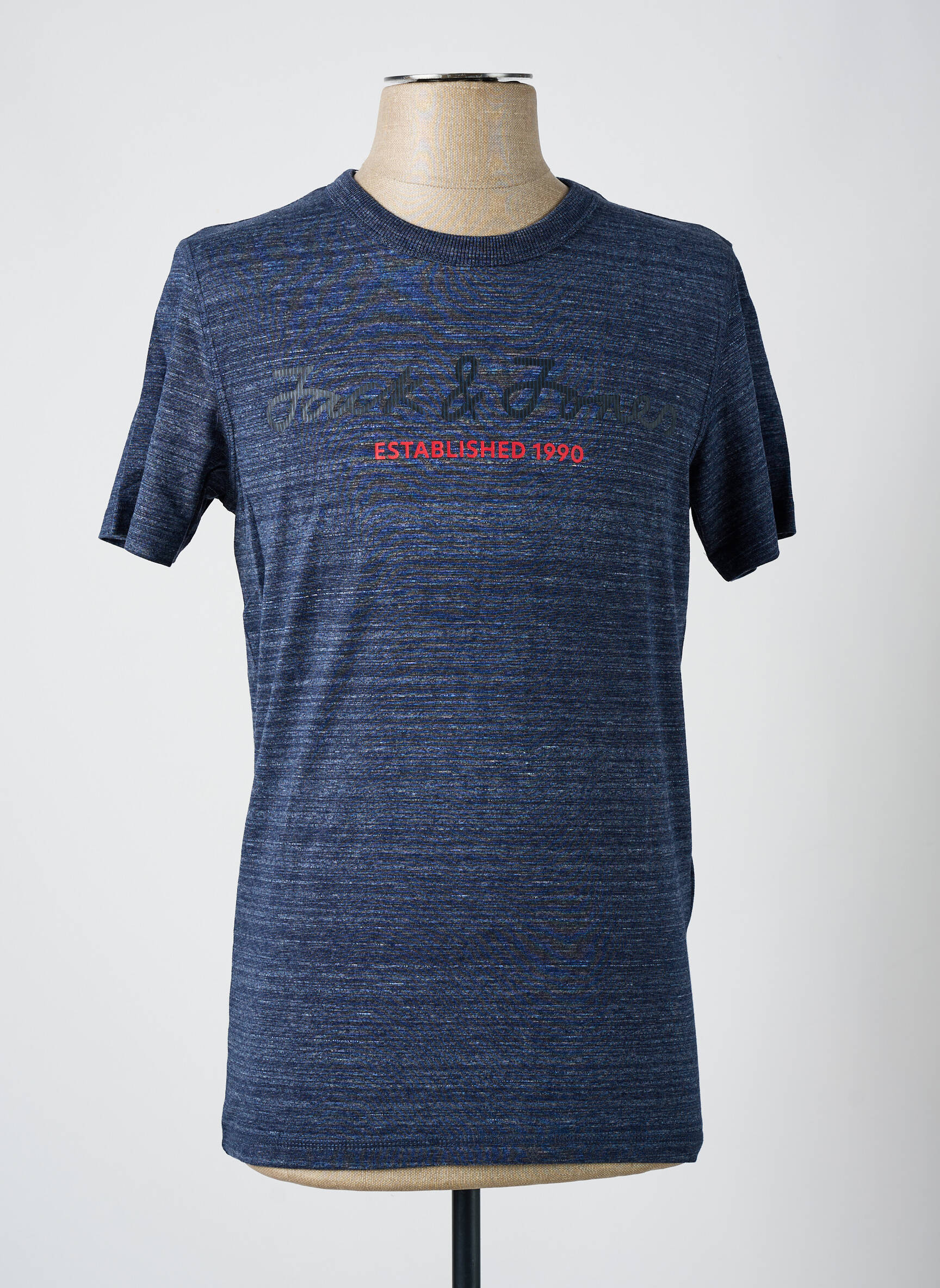 T-marškinys apvalus kaklas mėlyna JACK & JONES vyras