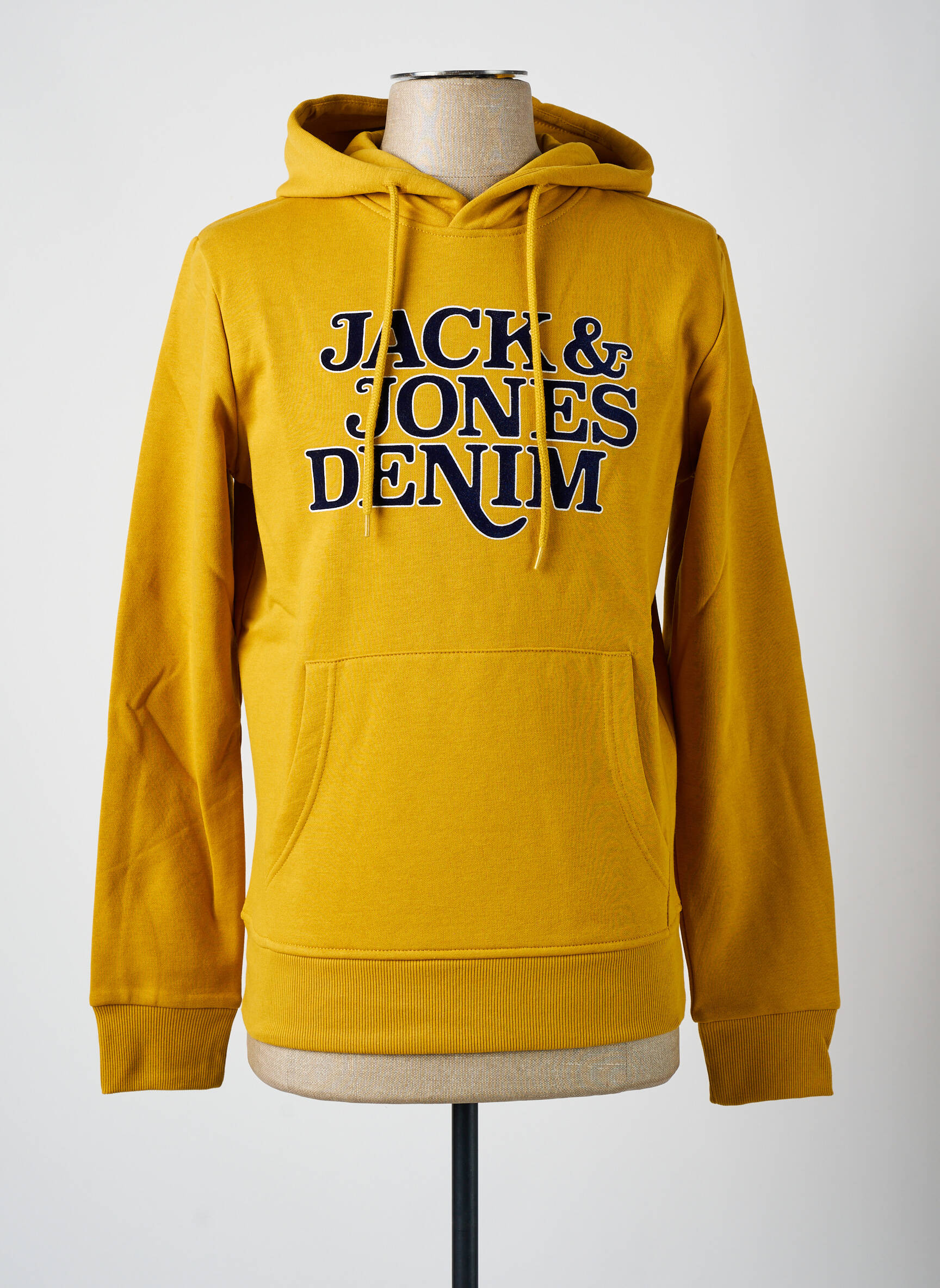 Kapišonas apvalus kaklas geltona JACK & JONES vyras