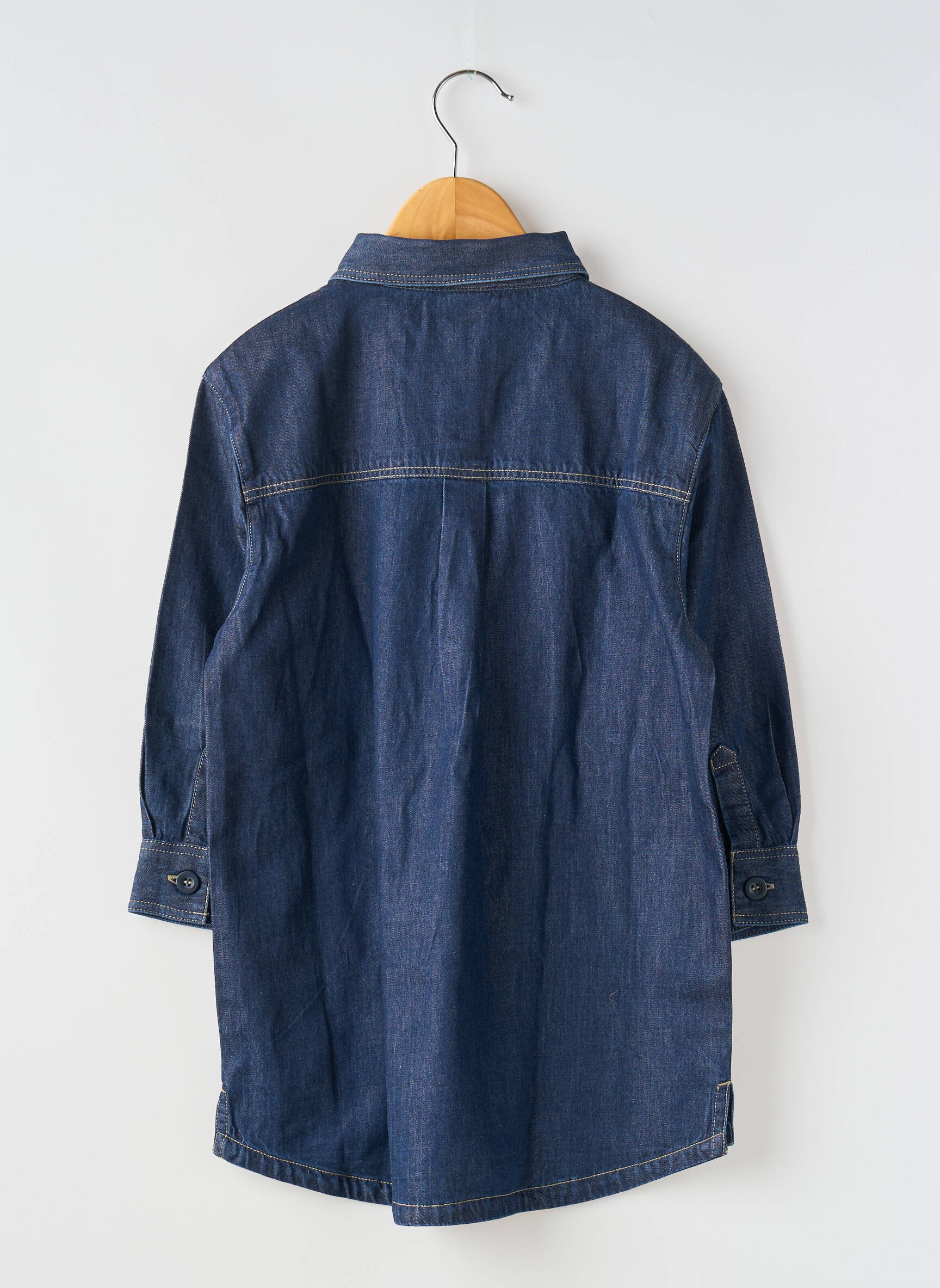 Pusilgių suknelė mėlyna PETIT BATEAU mergina