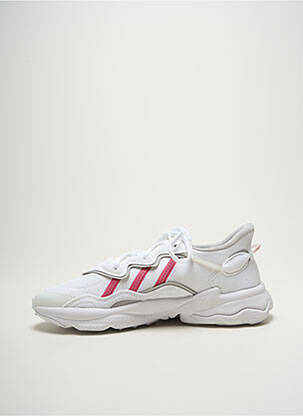 Bėgimo bateliai apvalus mygtukas plokščias kulnas iki 3 cm baltas ADIDAS moteris