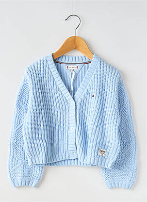 Ilgų rankovių liemenė col v mėlyna TOMMY HILFIGER mergina