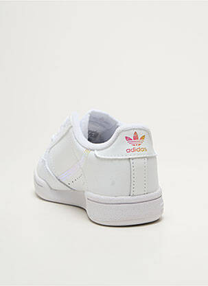 Bėgimo bateliai apvalus mygtukas apvalus mygtukas baltas ADIDAS vaikas