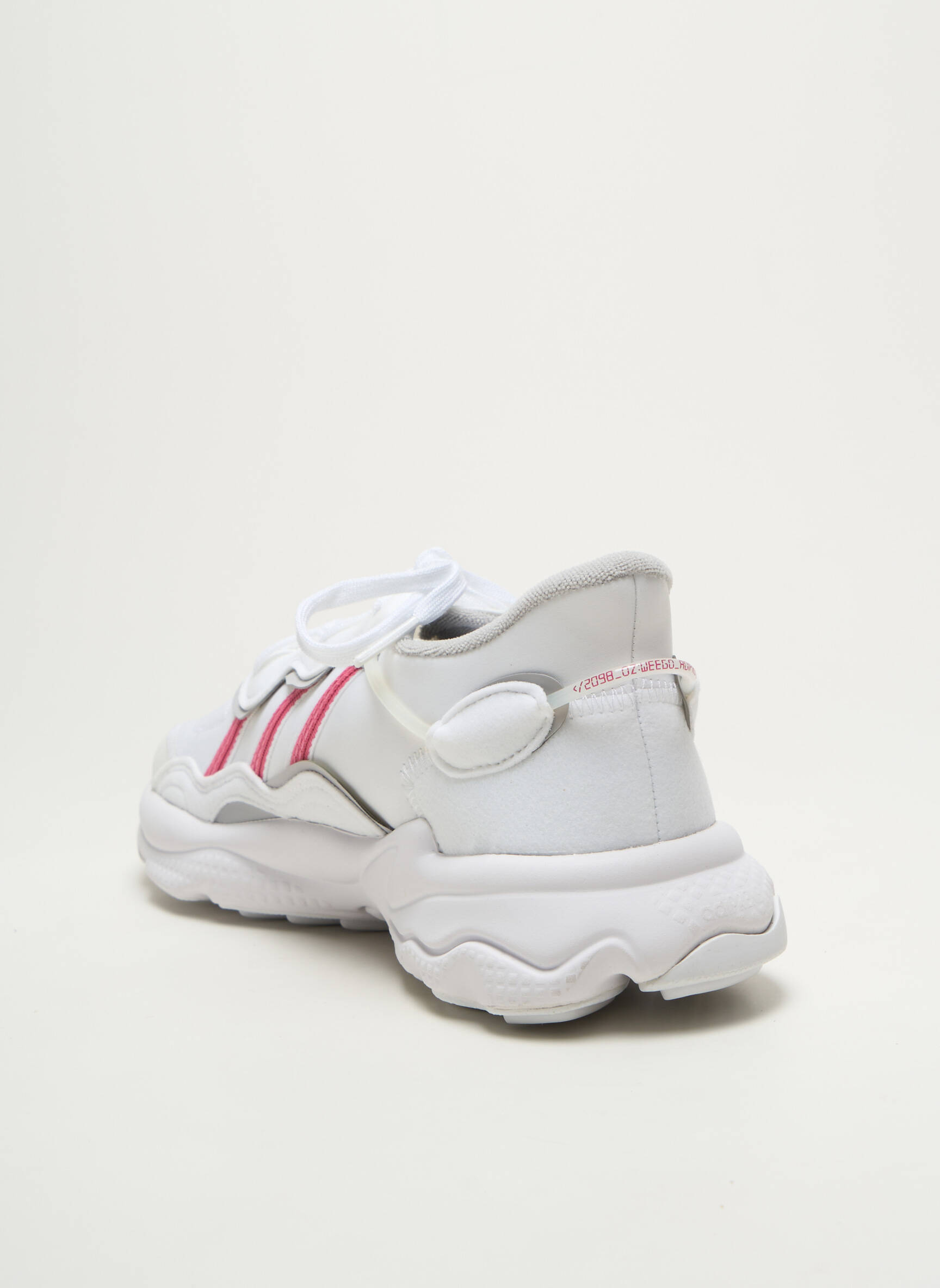 Bėgimo bateliai apvalus mygtukas plokščias kulnas iki 3 cm baltas ADIDAS moteris
