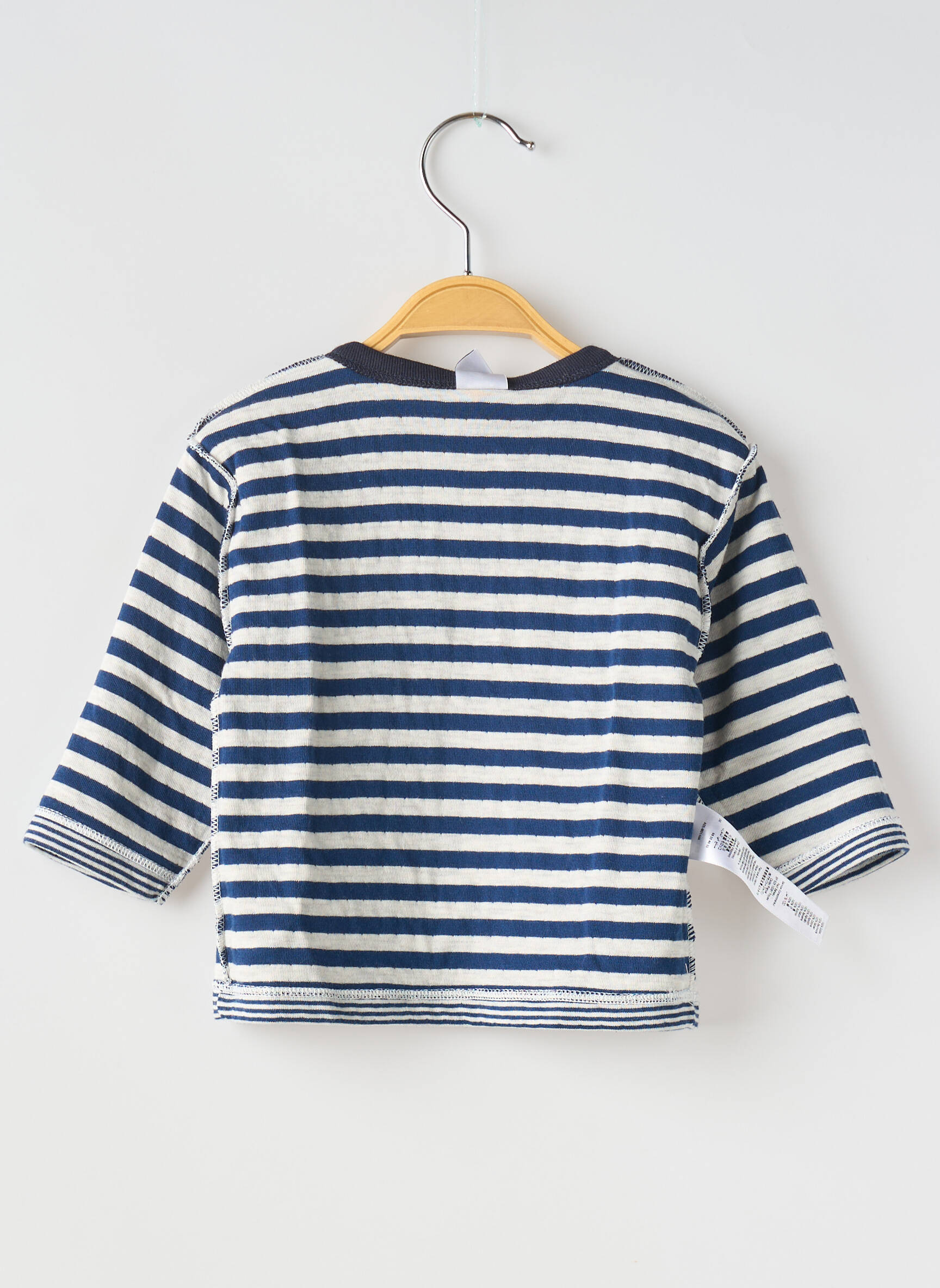 T-marškinys apvalus kaklas mėlyna PETIT BATEAU berniukas