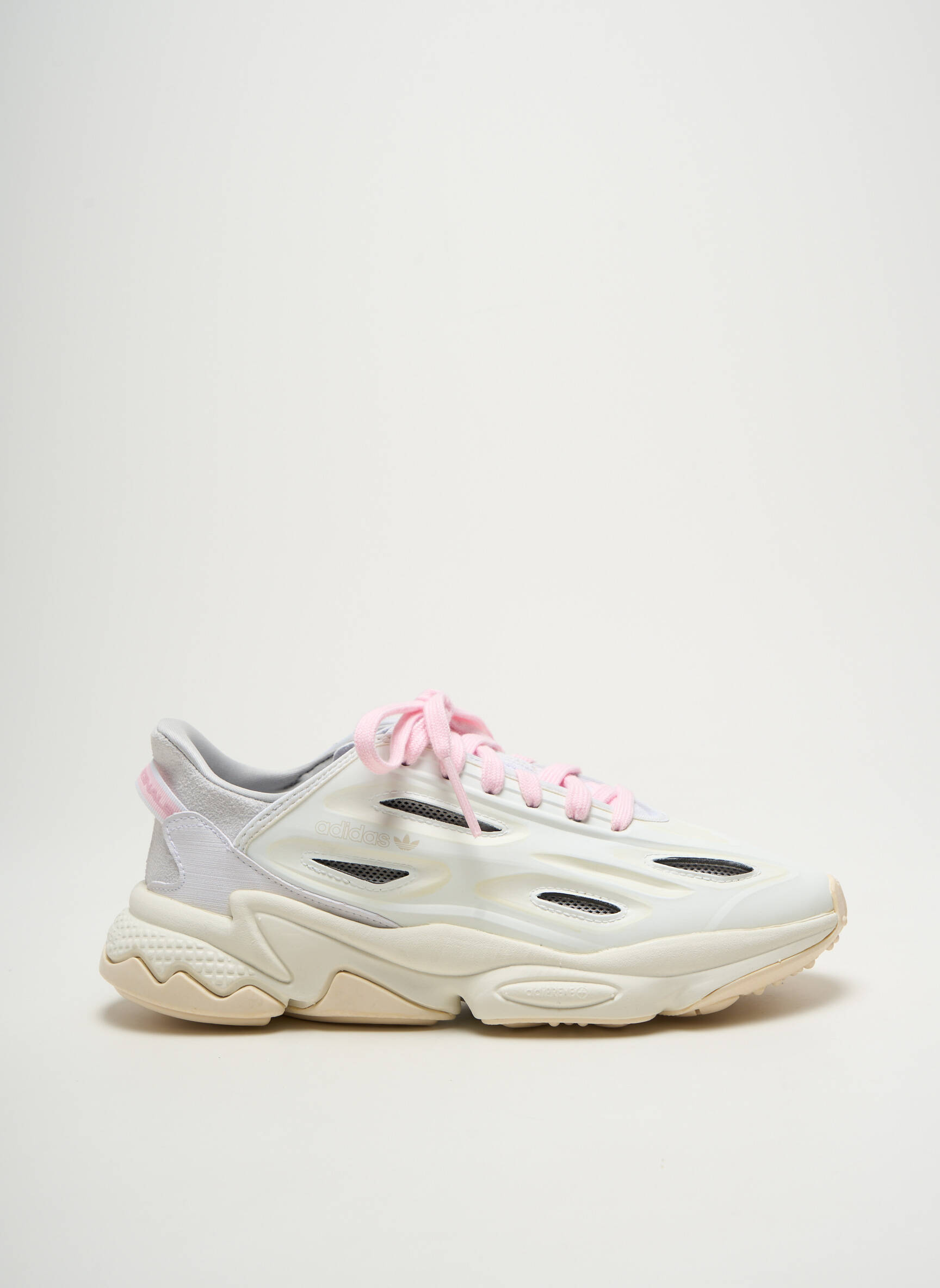 Bėgimo bateliai šnervių uždarymas baltas ADIDAS moteris