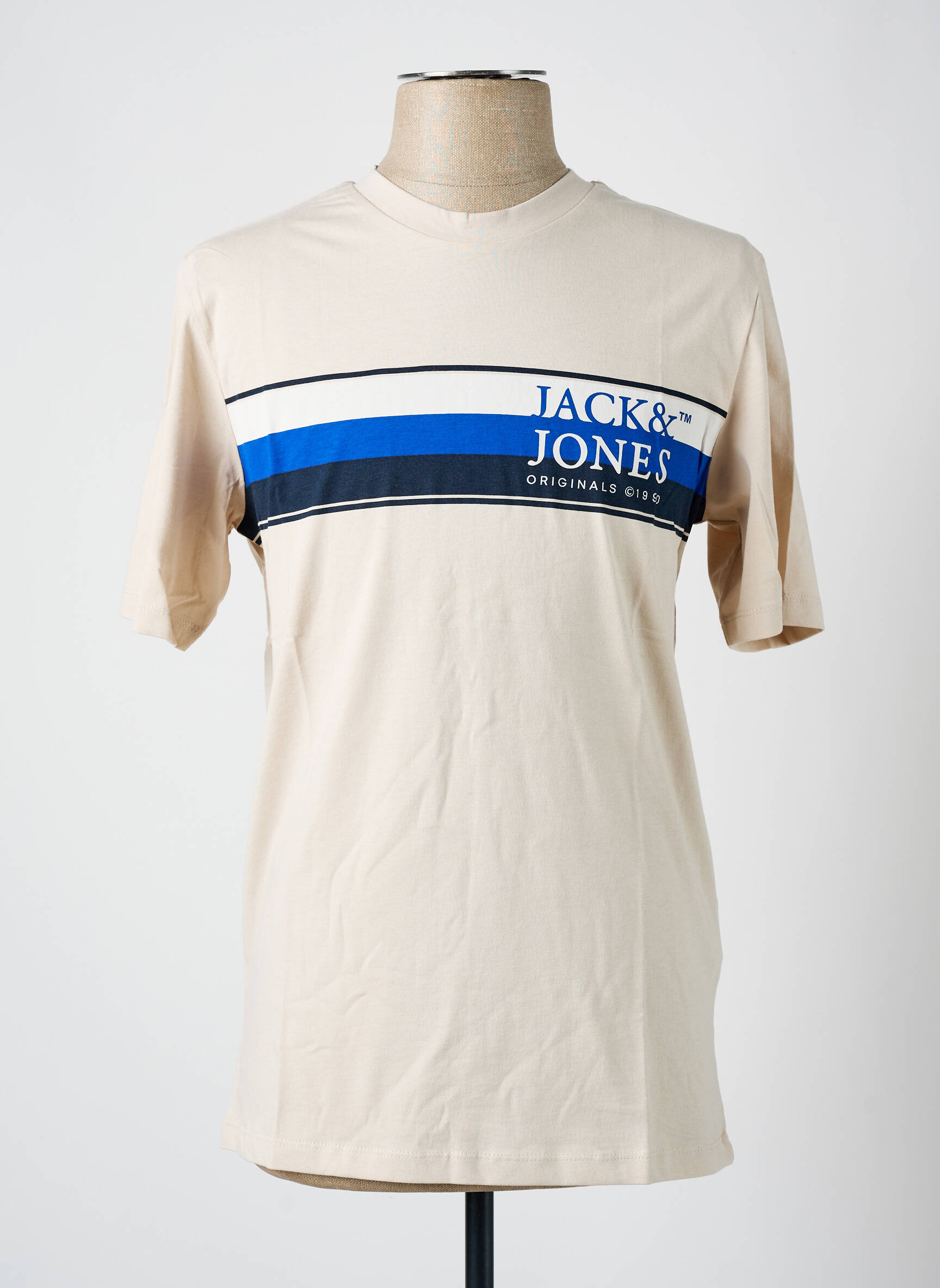 T-marškinys apvalus kaklas pilka JACK & JONES vyras