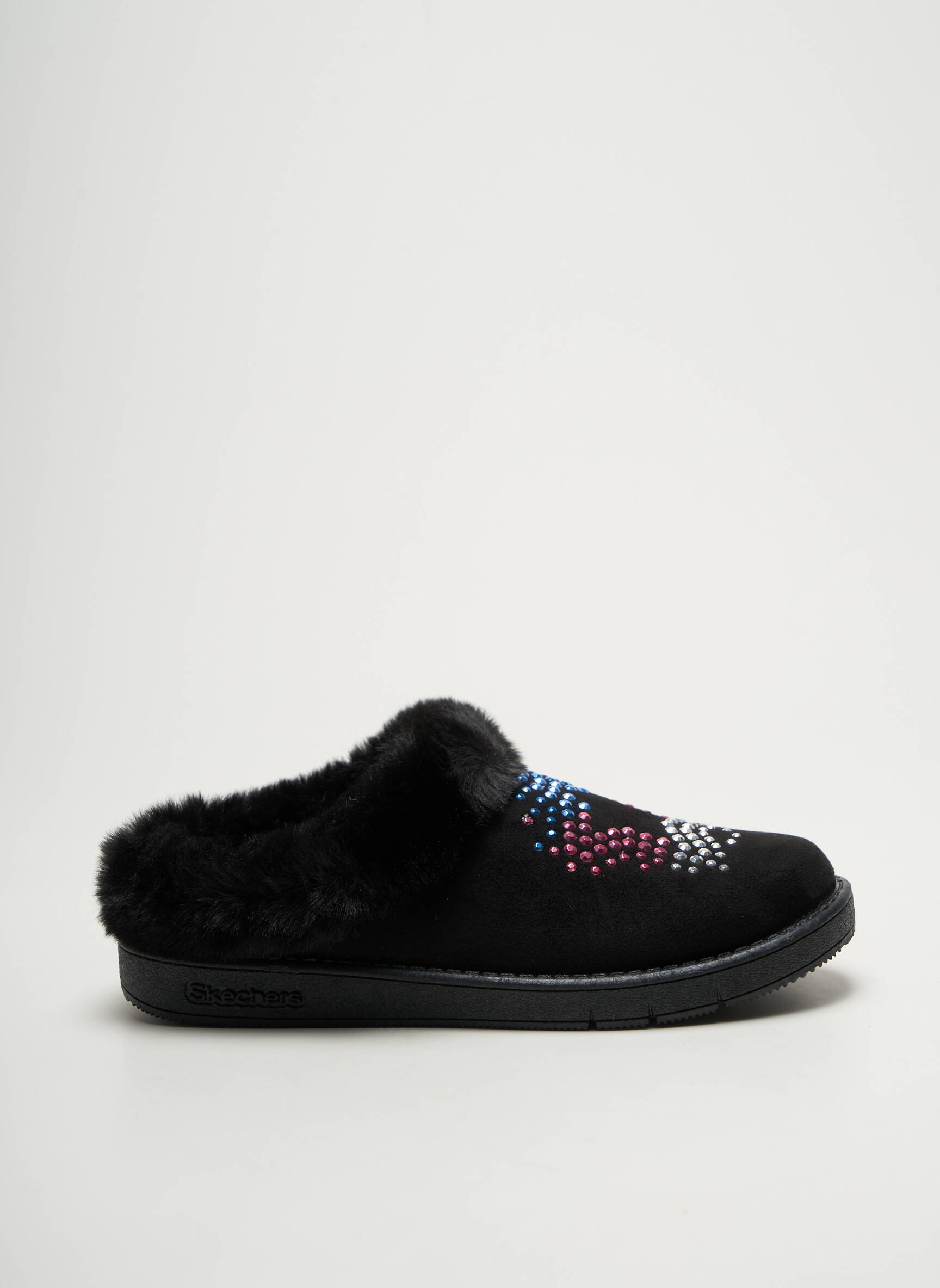 Bateliai/pantofliai apvalus mygtukas apvalus mygtukas juodas SKECHERS mergina