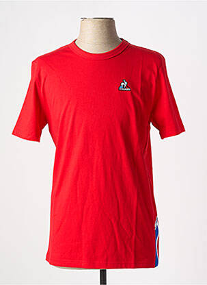 T-marškinys apvalus kaklas raudona LE COQ SPORTIF vyras