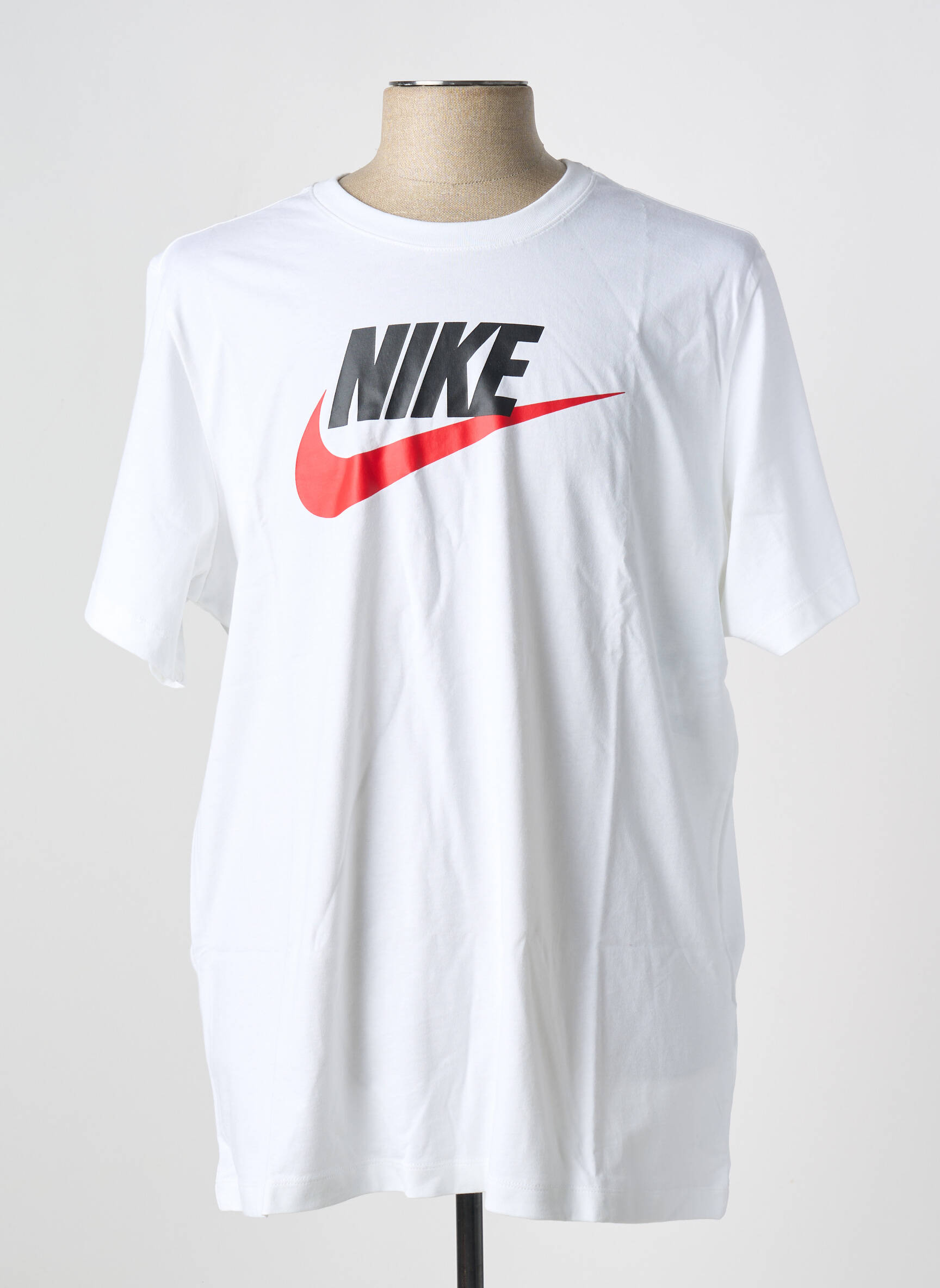 T-marškinys apvalus kaklas baltas NIKE vyras