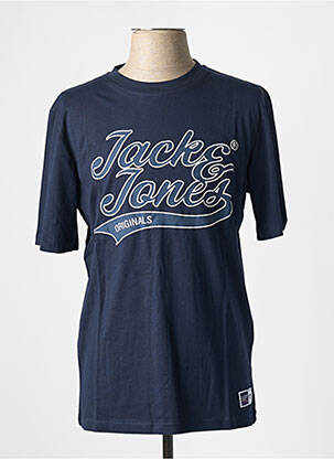 T-marškinys apvalus kaklas mėlyna JACK & JONES vyras