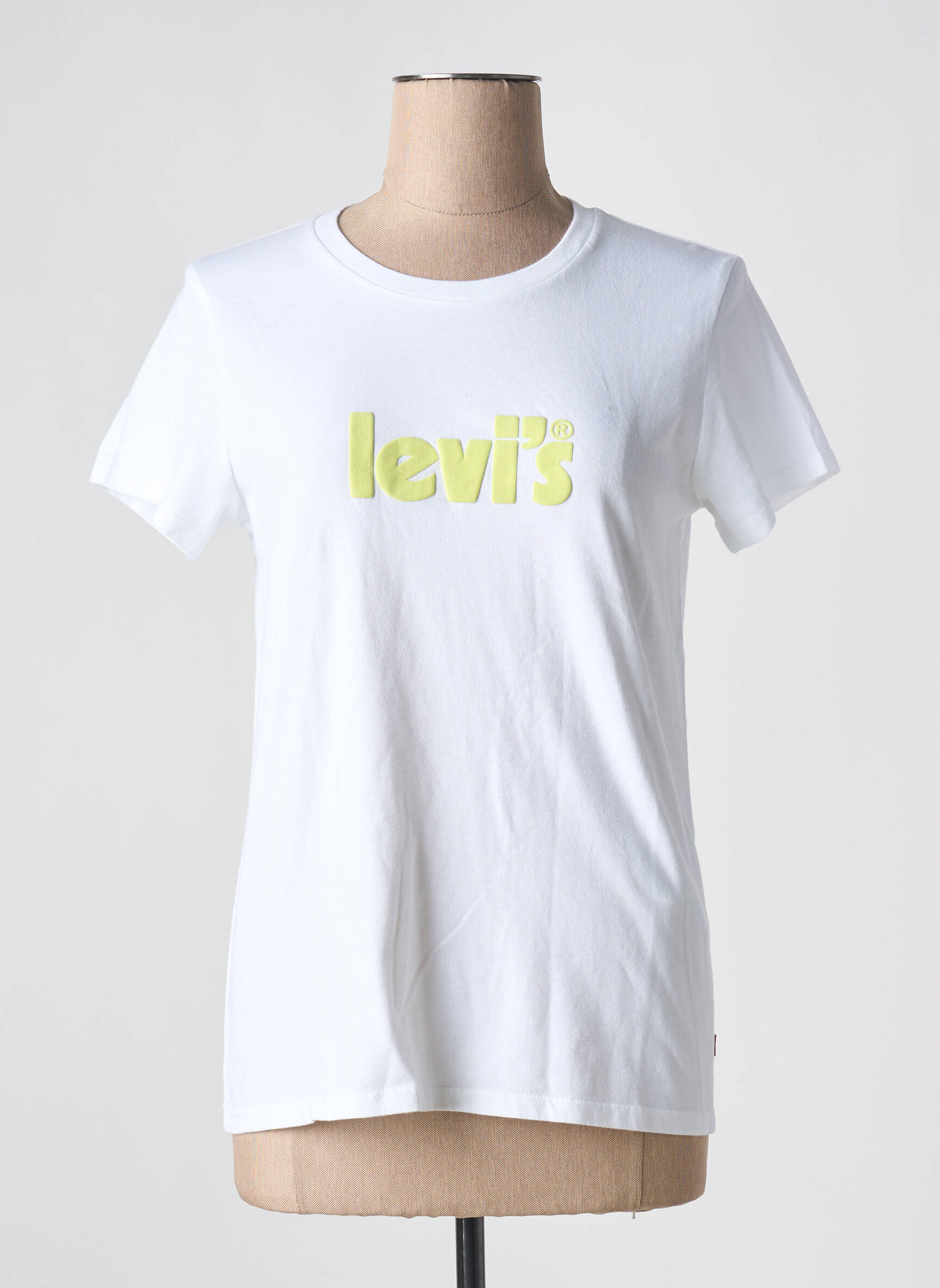 T-marškinys apvalus kaklas baltas LEVI'S moteris
