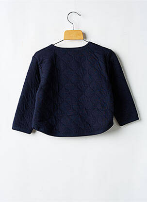 Ilgų rankovių liemenė apvalus kaklas mėlyna PETIT BATEAU mergina