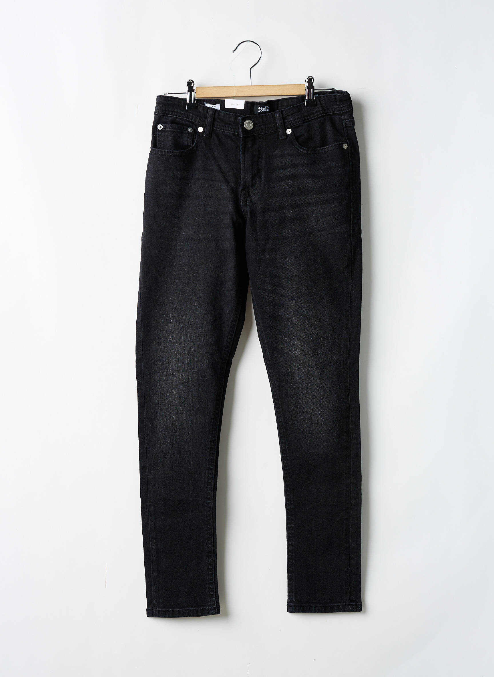 Lieknos džinsai juodas JACK & JONES berniukas