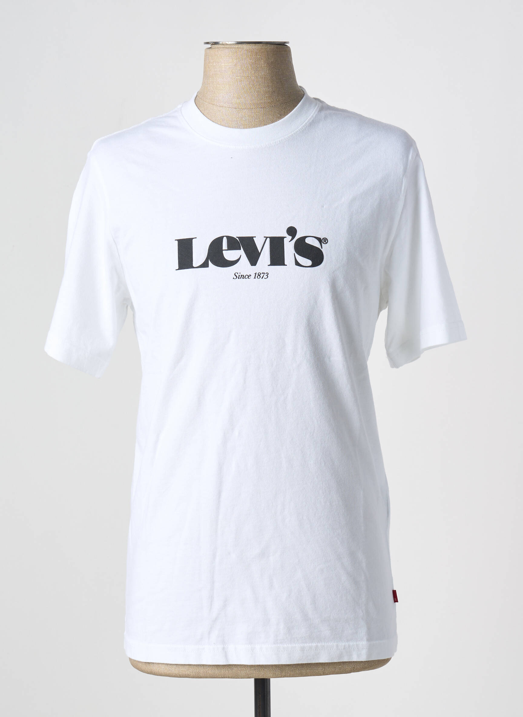 T-marškinys apvalus kaklas baltas LEVI'S vyras