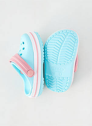 Mule/sabotai apvalus mygtukas apvalus mygtukas mėlyna CROCS mergina