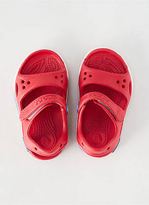 Mule/sabotai apvalus mygtukas apvalus mygtukas raudona CROCS vaikas