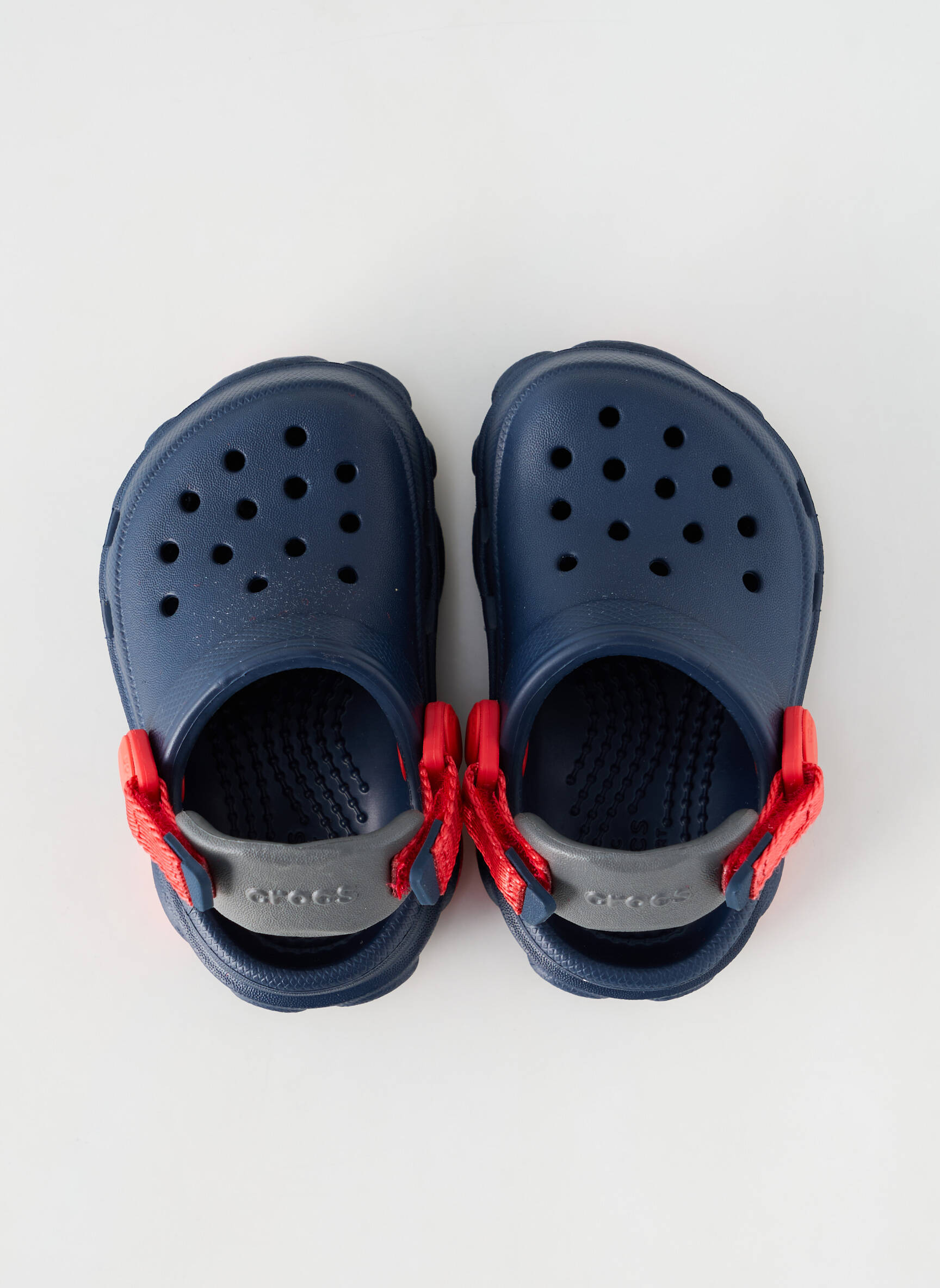 Mule/sabotai apvalus mygtukas apvalus mygtukas mėlyna CROCS vaikas