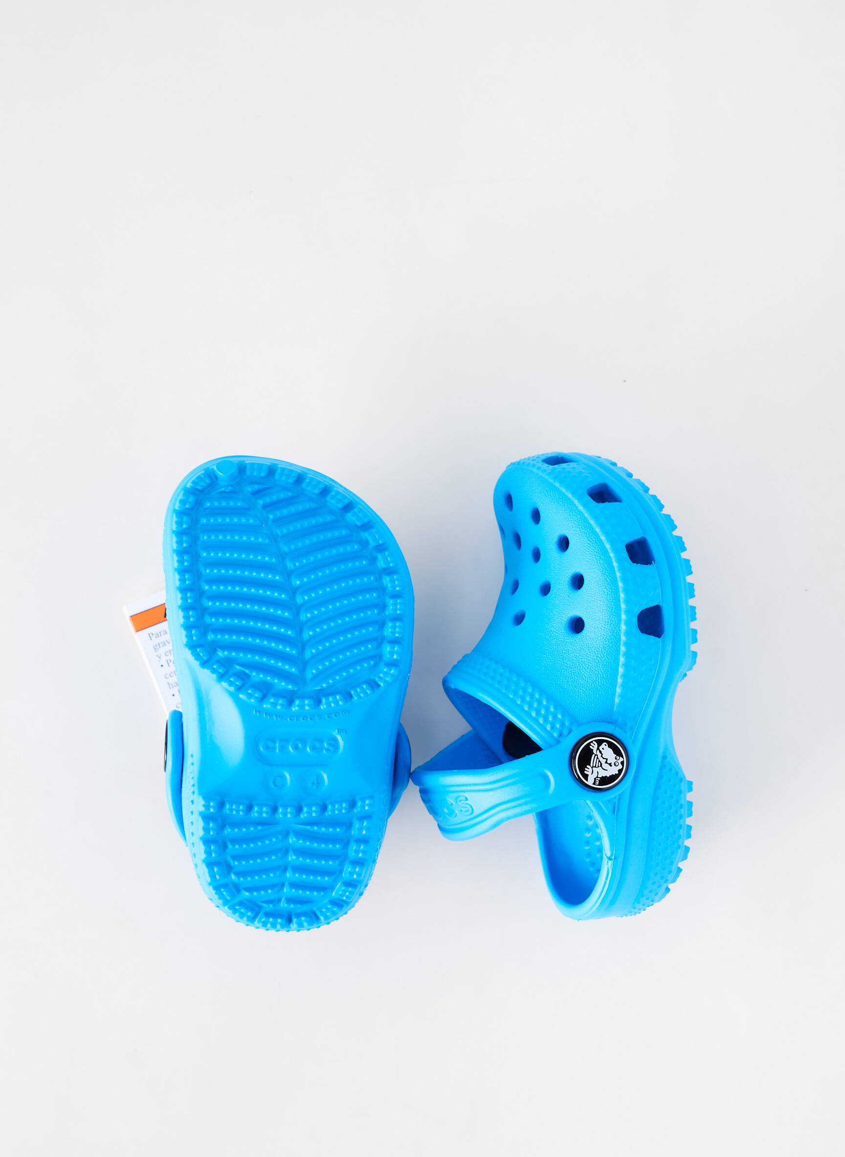 Mule/sabotai apvalus mygtukas apvalus mygtukas mėlyna CROCS berniukas