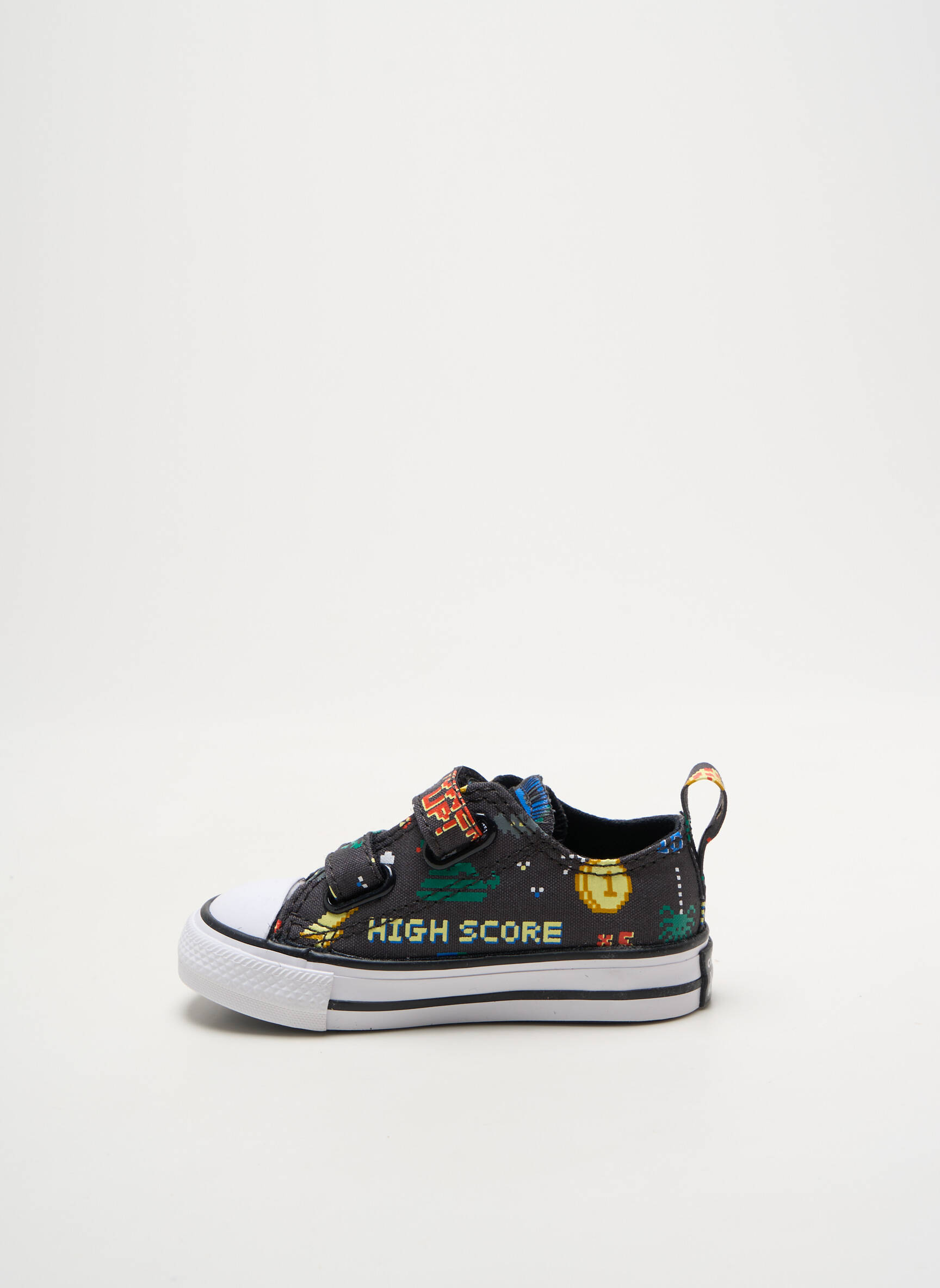Bėgimo bateliai šnervių uždarymas apvalus mygtukas juodas CONVERSE berniukas