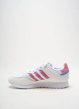 Bėgimo bateliai apvalus mygtukas apvalus mygtukas baltas ADIDAS moteris