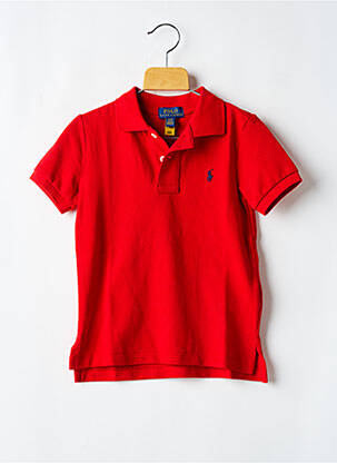 Polo raudona RALPH LAUREN berniukas