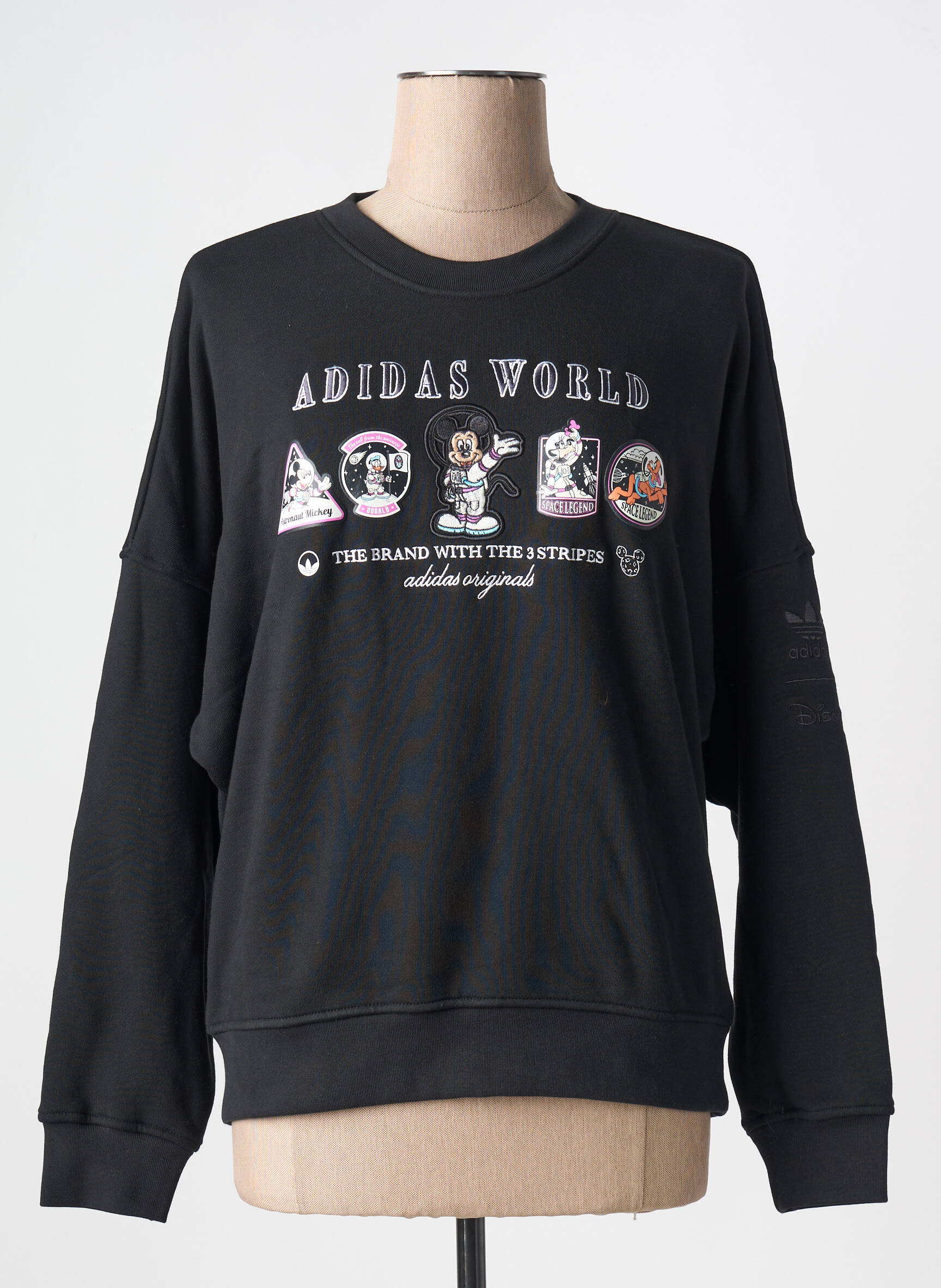 Mikroskopas apvalus kaklas juodas ADIDAS moteris