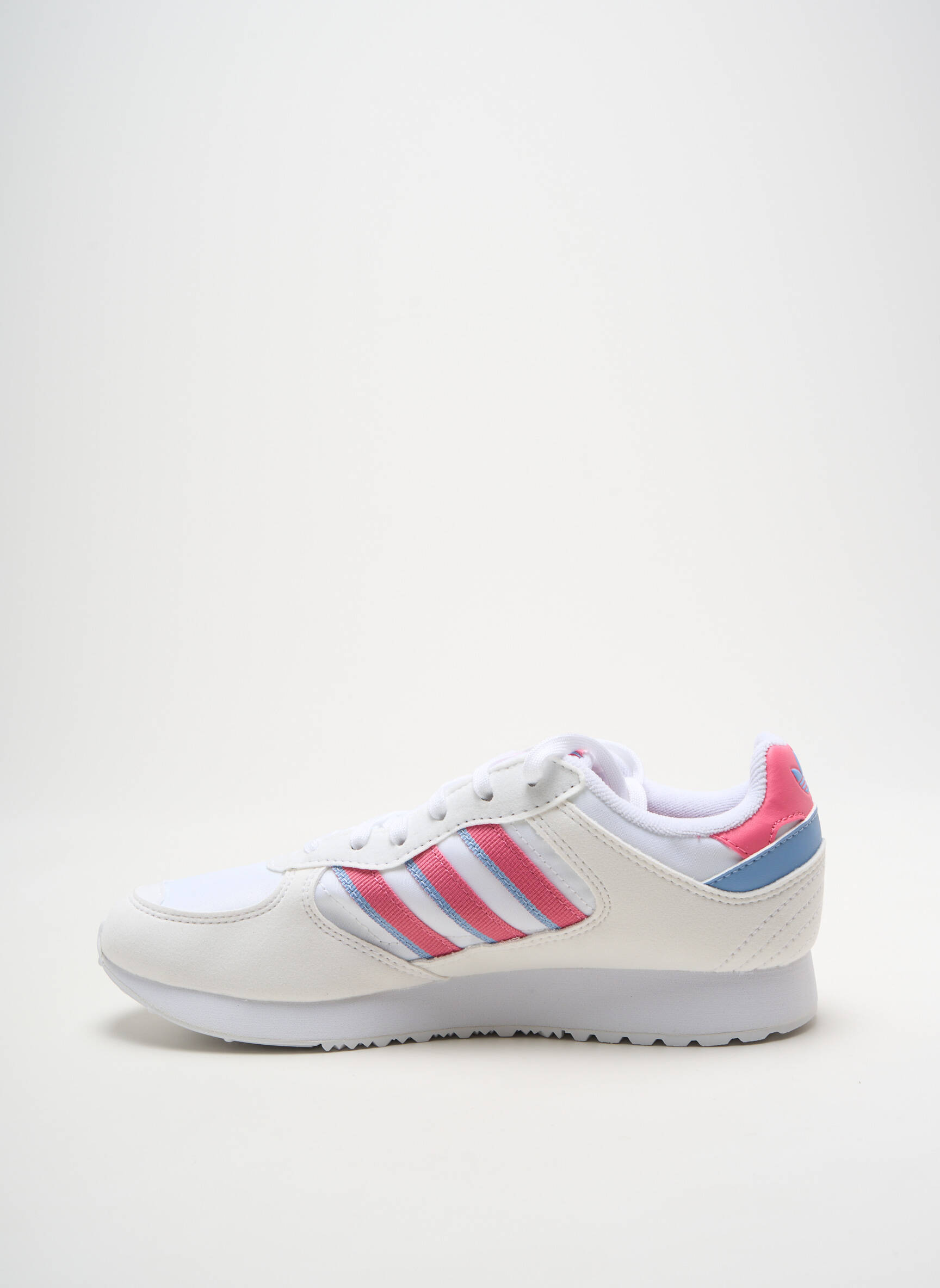 Bėgimo bateliai apvalus mygtukas apvalus mygtukas baltas ADIDAS moteris