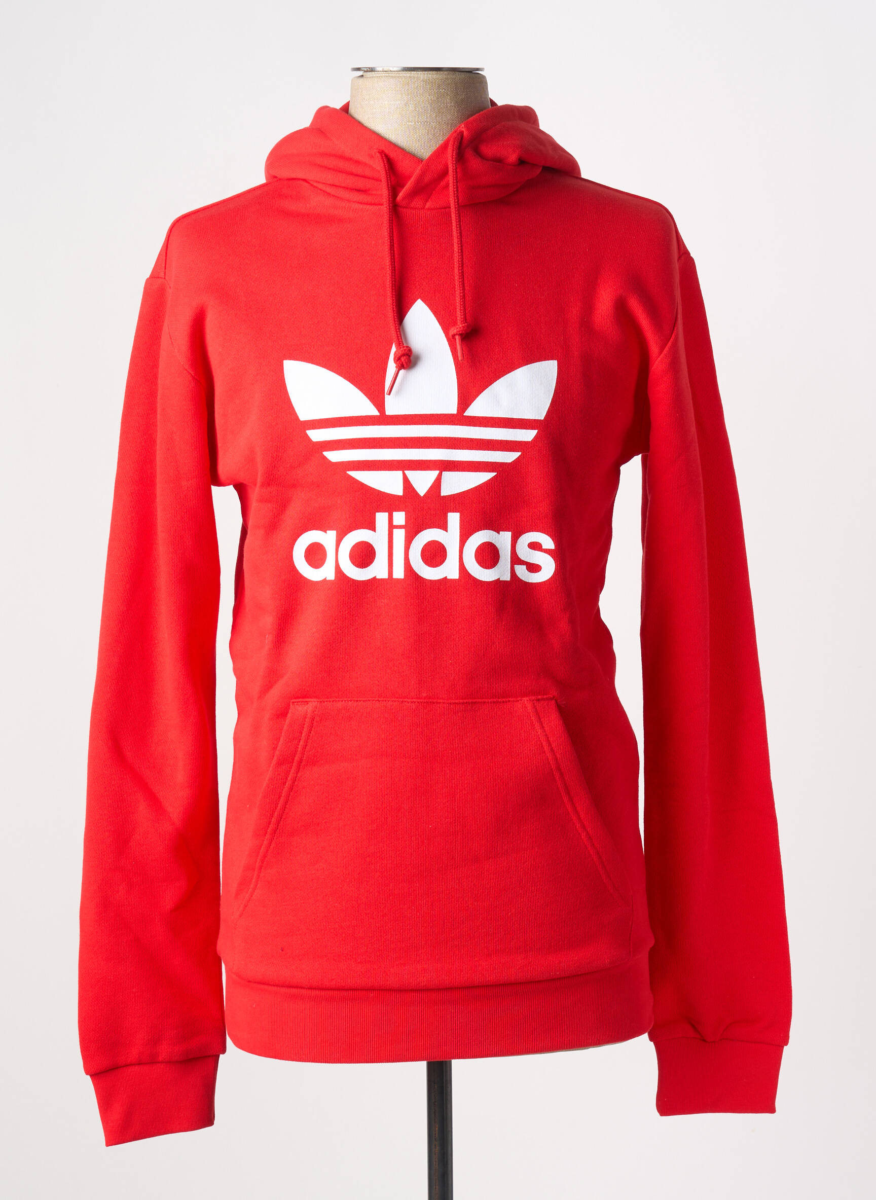 Kapišonas apvalus kaklas raudona ADIDAS vyras